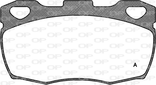 OPEN PARTS Комплект тормозных колодок, дисковый тормоз BPA0266.00